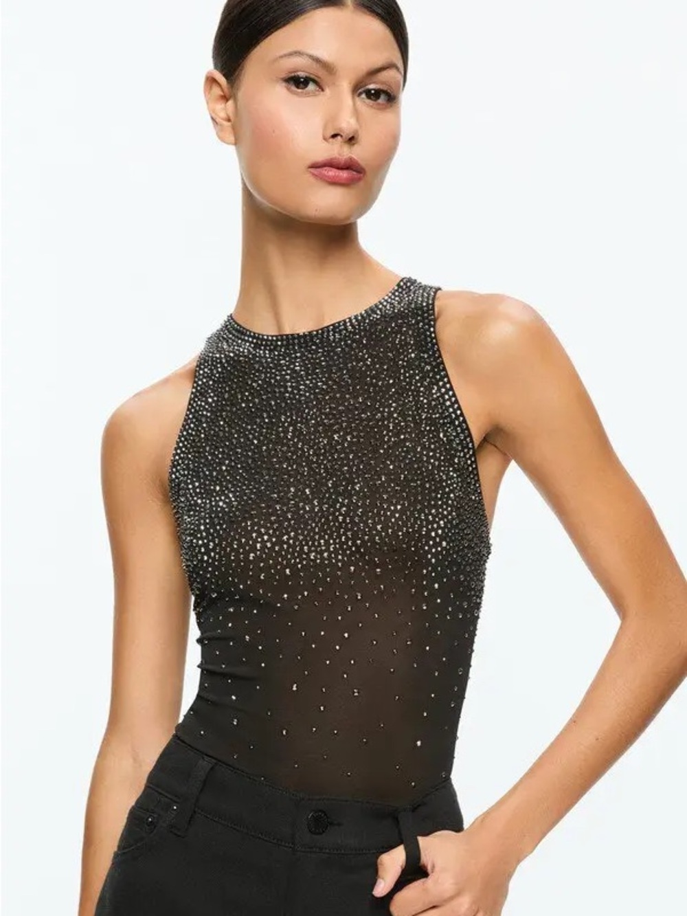 Pania Embellish Razor Back Embellished Top